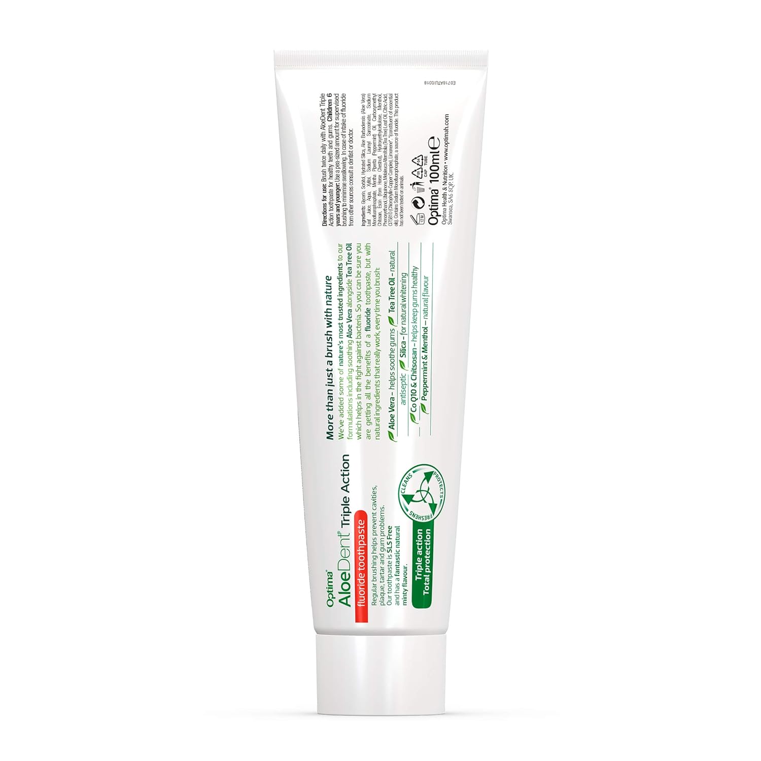 Aloe Dent Triple Action Fluoride Toothpaste 100ml